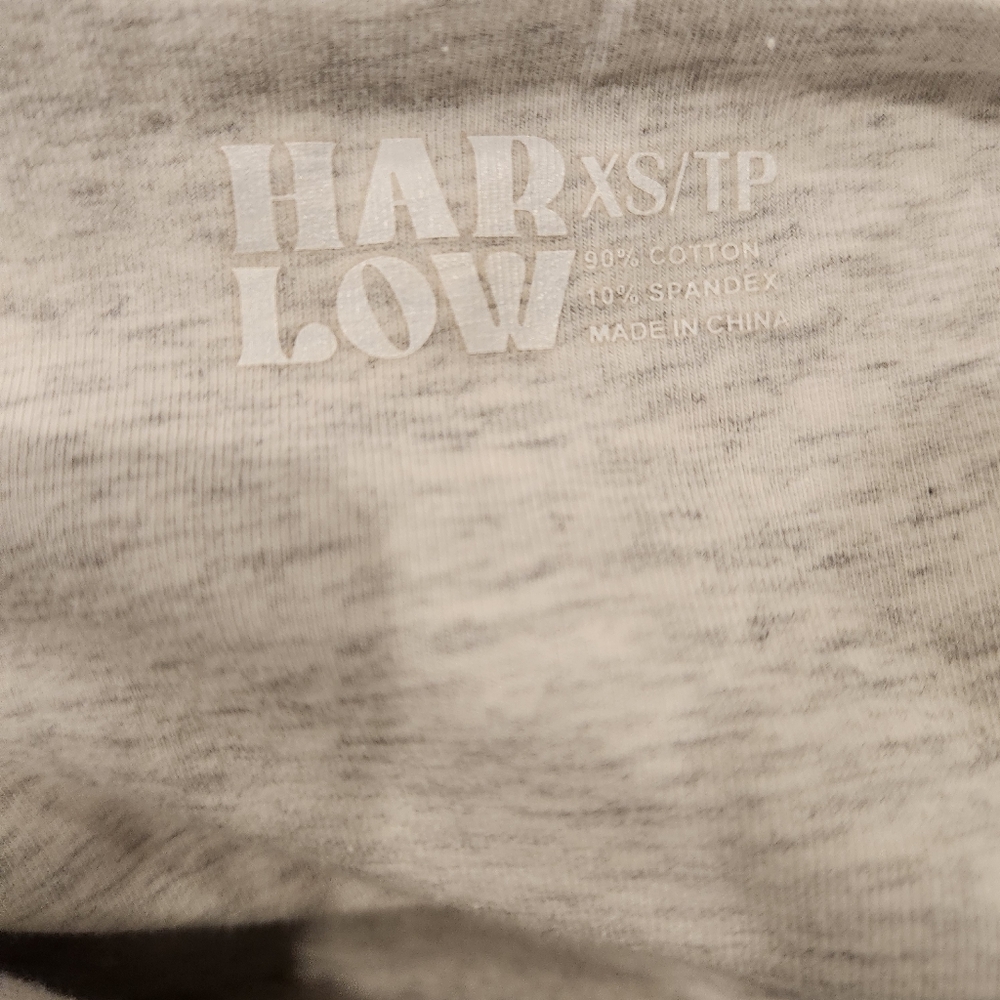 🟣 XS Harlow Dani Melange Cotton Blend Halter Top - Cloud - Picture 4 of 5